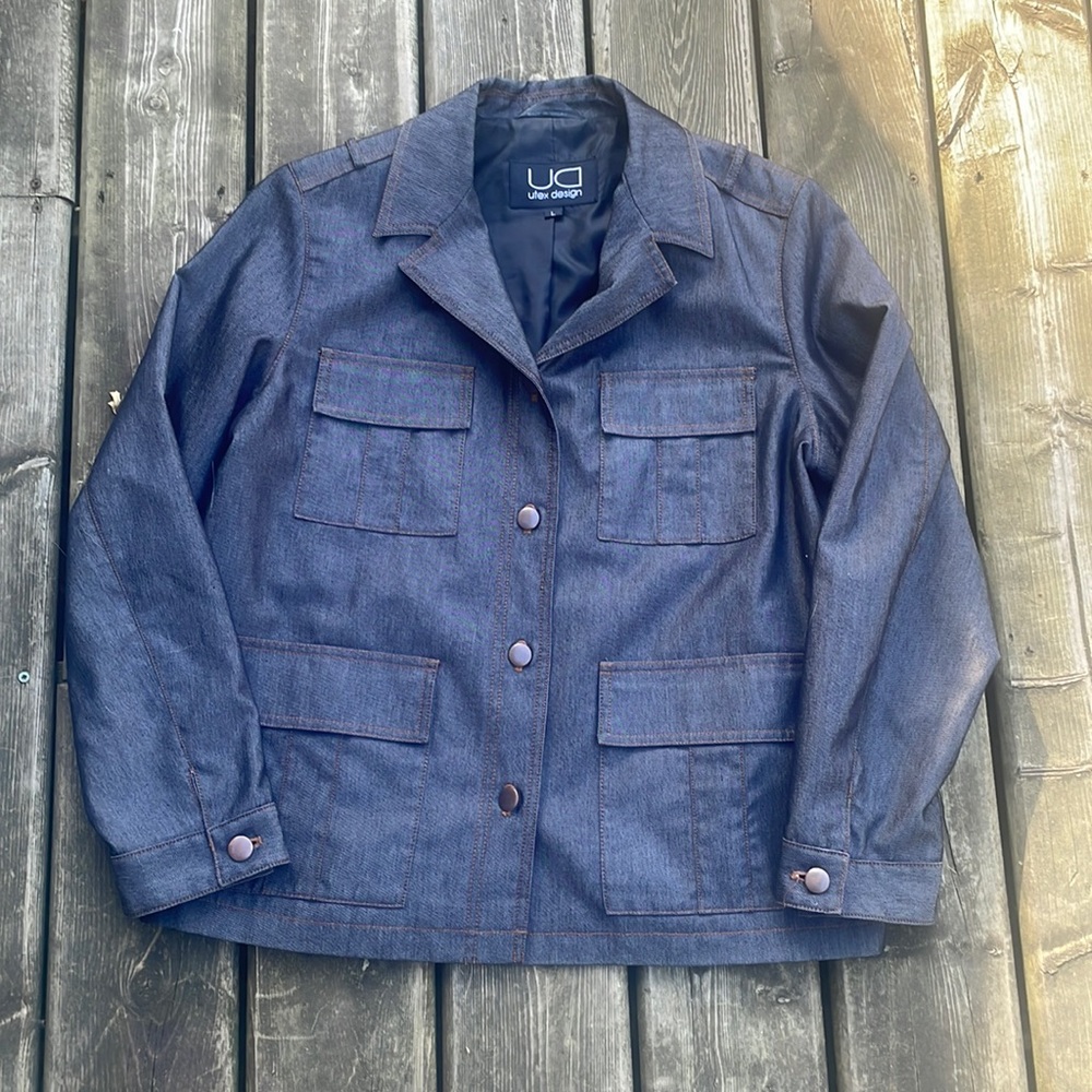 UD Utex Design Denim look Blazer Jacket